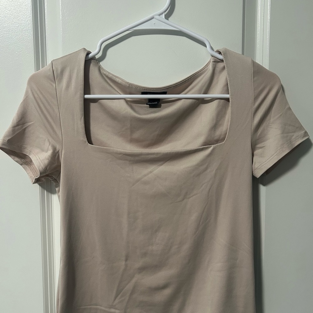Forever 21 Beige Short Sleeve Top